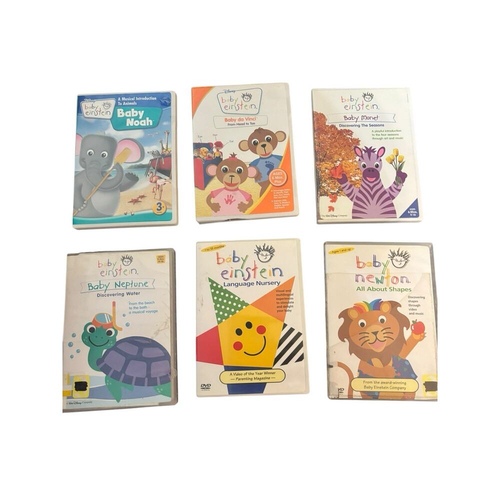 Lot Of 6 Baby Einstein DVD Collection Monet Da Vinci‎